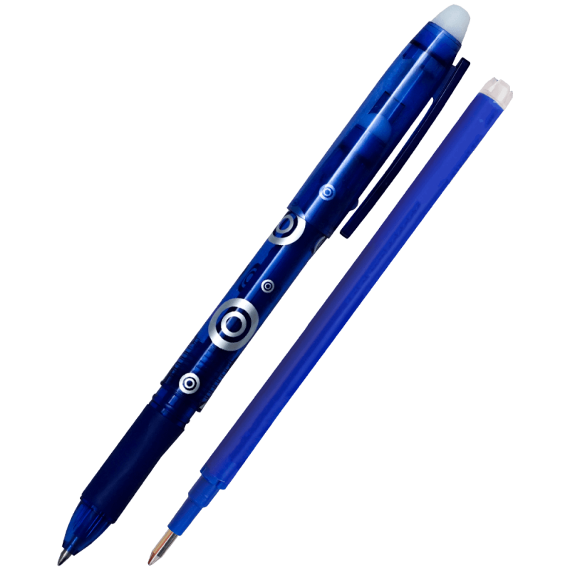 Roller albastru cu gel friction si rezerva Okerman 0.7 mm
